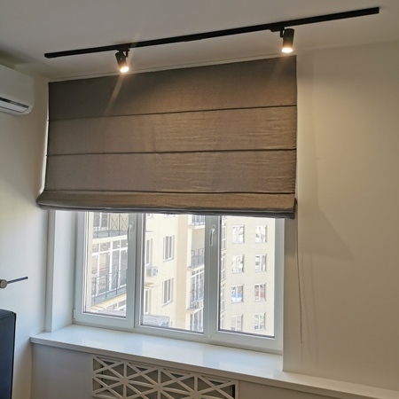 Римские шторы серые